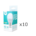 Miniatyrbillede 2 af 3: LED-Lampa E27, G45, 10W, 230V, 6000K, Keramisk 10-pack, Kallvit