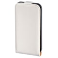 Miniatyrbillede 1 af 3: HAMA Mobiltaske iPhone 4/4s Flip-Front Hvid Læder Vit