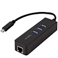 Miniatyrbild 2 av 2: LogiLink USB-C 3-Port Hub Gigabit RJ45
