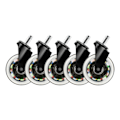 Pikkukuva 2 / 11: DELTACO GAMING Hjul till Gamingstol med LED-ljus, 5-pack