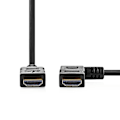 Miniatyrbillede 3 af 3: Nedis High Speed ​​HDMI ™ kabel med Ethernet | Lige Hooked HDMI ™ stik | HDMI™ Stik | 4K@30Hz | 10.2 Gbps | 1.50 m | Runde | PVC | Sort | Konvolut