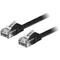 Miniatyrbillede 2 af 3: DELTACO U/UTP Cat6 patchkabel, <b>fladt</b>, guldpletterede stik, 10m,