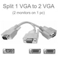 Pikkukuva 1 / 2: VGA-jakaja, 1 VGA-uros ja 2 VGA-naaras