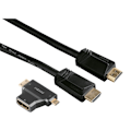 Pikkukuva 1 / 3: Hama HDMI Ethernet -sovitin 1xHDMI-1xMicro 1xMini Kulta 1,5m