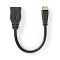 Pikkukuva 4 / 6: Nedis High Speed ​​HDMI ™ Kaapeli Ethernet | HDMI™ Mini | HDMI™ Ulostulo | 4K@30Hz | 10.2 Gbps | 0.20 m | Pyöreä | PVC | Musta | Kirjekuori