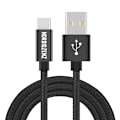 Pikkukuva 2 / 3: NORDIQZENZ USB-C tekstiilikaapeli, 1m, musta
