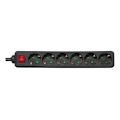 Pikkukuva 1 / 4: DELTACO outlet 6xCEE 7/3 1xCEE 7/7 switch 3m black