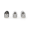 Miniatyrbild 3 av 7: Nedis RJ45-kontakt | RJ45 Pass Through | Solid/strängad FTP CAT6a | Rak | Guldplaterad | 10 st. | PVC | Grå / Svart / Vit | Låda