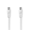 Pikkukuva 2 / 4: Nedis Koaksiaalikaapeli | IEC (Coax) Uros | IEC (Coax) Naaras | Niklattu | 90 dB | 75 Ohm | Tuplasuojattu | 10.0 m | Pyöreä | PVC | Valkoinen | Laatik