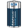 Miniatyrbild 3 av 4: tecxus LR20/D (Mono) batteri, 2 st. blister alkaliskt manganbatteri, 1,5 V
