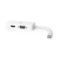 Pikkukuva 7 / 10: Nedis DisplayPort-sovitin | Mini DisplayPort Uros | DVI-D 24+1-Pin Naaras / HDMI™ Ulostulo / VGA Naaras | 4K@60Hz | Niklattu | Vaihdettava | 0.20 m |