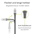 Pikkukuva 6 / 8: Goobay USB-C™ till USB-A textilkabel med metallkontakter 0,5 m elegant och extra robust anslutningskabel för enheter med USB-C™-port