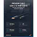 Pikkukuva 4 / 8: ClickTronic USB A - USB Mini B 2.0 Premium-sovitinkaapeli