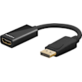 Pikkukuva 2 / 5: Goobay DisplayPort™/HDMI™-adapterkabel 1.2, Guldpläterad Displayport™ plugg > HDMI™-uttag (typ A)