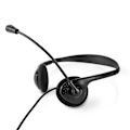 Miniatyrbild 6 av 11: Nedis PC headset | On-Ear | Stereo | USB Type-A / USB Type-C™ | Vikbara Mikrofon | Svart
