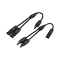 Miniatyrbillede 1 af 2: Solcelleforbindelse MC4, Y-adapter 2 til 1