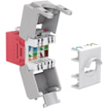 Miniatyrbild 5 av 5: Goobay Keystone-modul RJ45 CAT 6A, UTP 16,5 mm bred, krokodiltyp, klämlist för verktygslös IDC-montering