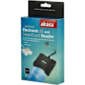 Miniatyrbillede 3 af 3: AKASA ekstern Smart Card-læser til USB, sort