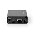 Miniatyrbild 4 av 10: Nedis HDMI ™ Extractor | HDMI™ ingång | HDMI™ utgång / TosLink Hona / 1x 3.5 mm | Maximal upplösning: 4K@60Hz | 18 Gbps | Metall | Antracit | Presentb