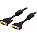Miniatyrbillede 2 af 4: DELTACO DVI monitorkabel Dual Link, DVI-D han - DVI-D hun 2m
