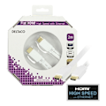 Pikkukuva 1 / 11: DELTACO HDMI v1.4 kaapeli 4K, Ethernet,3D, paluu, litteä valk,2m