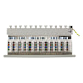 Miniatyrbild 4 av 5: DELTACO Patchpanel, 12xRJ45, Cat6a, väggmonterbar, 10Gbps, grå