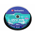 Pikkukuva 1 / 2: DVD-RW 4x 4.7GB 10 Pakata Kara Matt Hopea