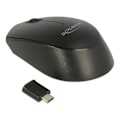 Miniatyrbild 1 av 3: DeLOCK Optical 3-button mini mouse USB Type-C 2.4 GHz wireless
