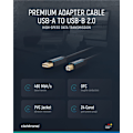 Pikkukuva 4 / 8: ClickTronic Adapterikaapeli USB-A:sta USB-B:hen 2.0 Premium-kaapeli