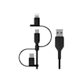 Pikkukuva 1 / 6: Belkin Boost 3 i 1 kabel, Lightning, Type C, Micro USB