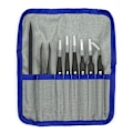 Pikkukuva 3 / 3: Kingsdun tip set, 8 parts, ESD, tweezers, black