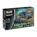 Miniatyrbillede 3 af 4: Revell Krupp Protze KFZ 69 with 3,7cm Pak 1:76