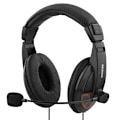 Miniatyrbillede 2 af 5: DELTACO headset, lukket, volumenkontrol på kablet, 2x3,5mm, 2m kabel,