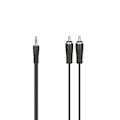 Miniatyrbillede 1 af 4: Hama Lydkabel 3.5-2x RCA Sort 1.5m