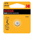 Miniatyrbillede 1 af 2: Kodak ULTRA alkaline A76 battery (1 pack)