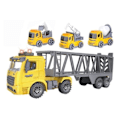 Miniatyrbillede 5 af 8: CONTRUCK Lastbil m/hænger+3 biler, lys, lyd & Try Me 1:14
