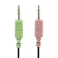 Miniatyrbillede 7 af 9: DELTACO Stereo Headset, microphone and volume control, 2x 3,5mm, black