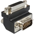Miniatyrbillede 2 af 2: DeLOCK DVI-adapter, DVI-A - VGA(HD15), 24+5-pin hun - 15-pin han, vink