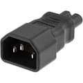 Miniatyrbillede 3 af 4: DELTACO Strømadapter, IEC 60320 C14 til IEC 60320 C7, 250V/2,5A, sort
