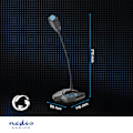 Miniatyrbillede 9 af 11: Nedis Streaming og Gaming Mikrofon | Brugt til: Desktop / Notebook | USB | Tilslutninger udgang: 1x 3.5 mm Audio Out | Indbygget on/off-knap (tænd/slu