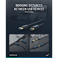 Miniatyrbild 7 av 8: ClickTronic Förlängningskabel USB-A Premiumkabel | USB A hane  USB A hona | 1,8 m | 5 Gbit/s