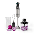 Miniatyrbillede 11 af 11: Nedis Hand Blender | 800 W | Hastighedsindstillinger: Variabel hastighedskontrol | Chopper | Aluminium / Sort