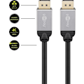 Pikkukuva 4 / 7: Goobay DisplayPort™-anslutningskabel Displayport™ plugg > Displayport™ plugg