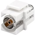 Miniatyrbillede 1 af 8: Goobay Keystone-modul SAT/antenne, planforsænket montering IEC / koaksial socket > F socket