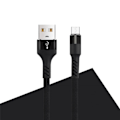 Miniatyrbild 1 av 5: MXUC-01 microUSB-Kabel (2A) Fast Charge, Svart