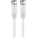 Pikkukuva 1 / 5: Goobay SAT-antennkabel (80 dB), dubbelskärmad F-plugg > F-plugg (helt skärmad)