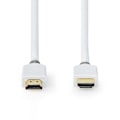 Pikkukuva 3 / 4: Nedis High Speed ​​HDMI ™ Kaapeli Ethernet | HDMI™ liitin | HDMI™ liitin | 4K@60Hz | ARC | 18 Gbps | 5.00 m | Pyöreä | PVC | Valkoinen | Laatikko