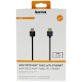 Miniatyrbillede 3 af 3: Hama Kabel HDMI Ethernet Flexislim Sort 1,5m