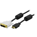 Pikkukuva 2 / 4: HDMI u - DVI-D Single Link u, musta/valkoinen, 3m