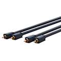 Miniatyrbillede 2 af 8: ClickTronic RCA-kabel, stereo Premiumkabel | 2x RCA plugg  2x RCA plugg | 7,5 m | OFC innerledare